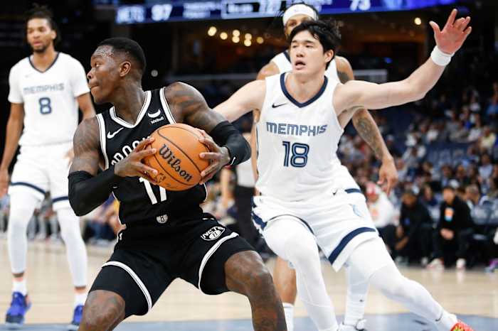 Brooklyn Nets guard Dennis Schroder 